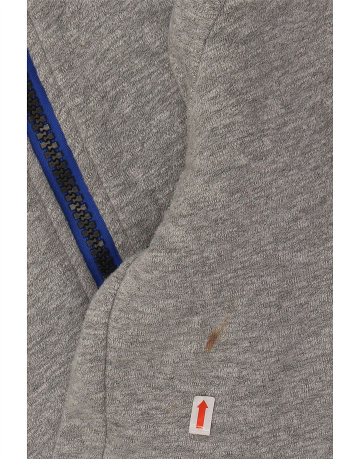 SUPERDRY Damen-Kapuzenpullover mit Reißverschluss, Gr. 10, Größe S, Grau, Polyester