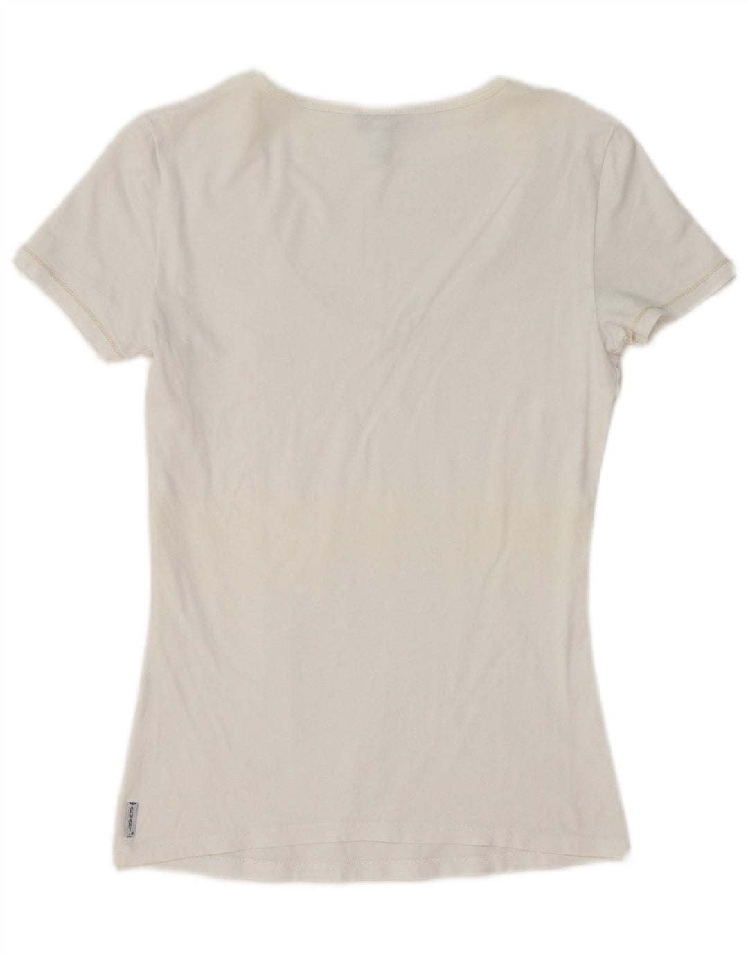 Armani Jeans Damen T-Shirt Top EU 40 Mittelweiß