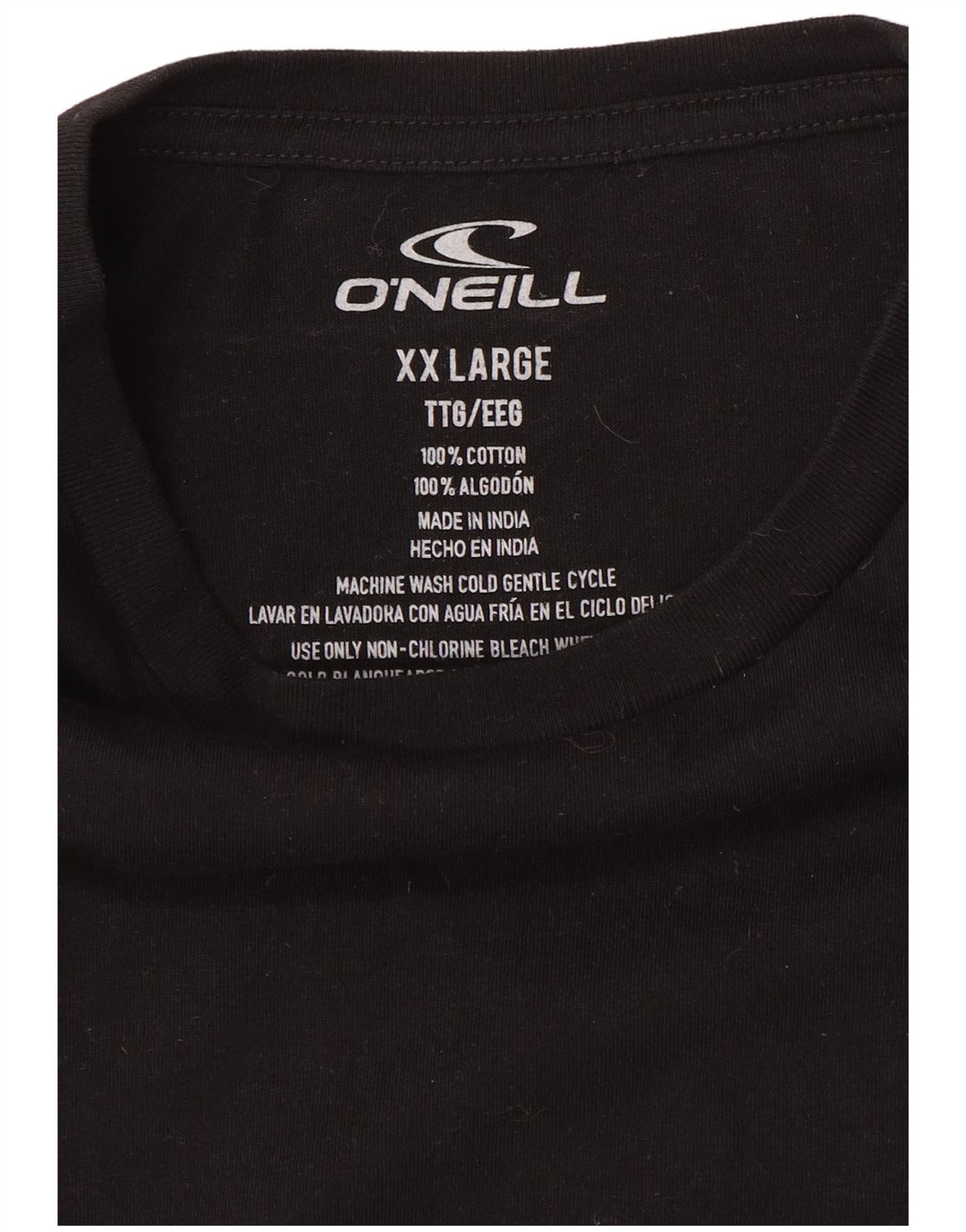 O'Neill Herren Grafik T-Shirt Top 2XL Schwarz Baumwolle