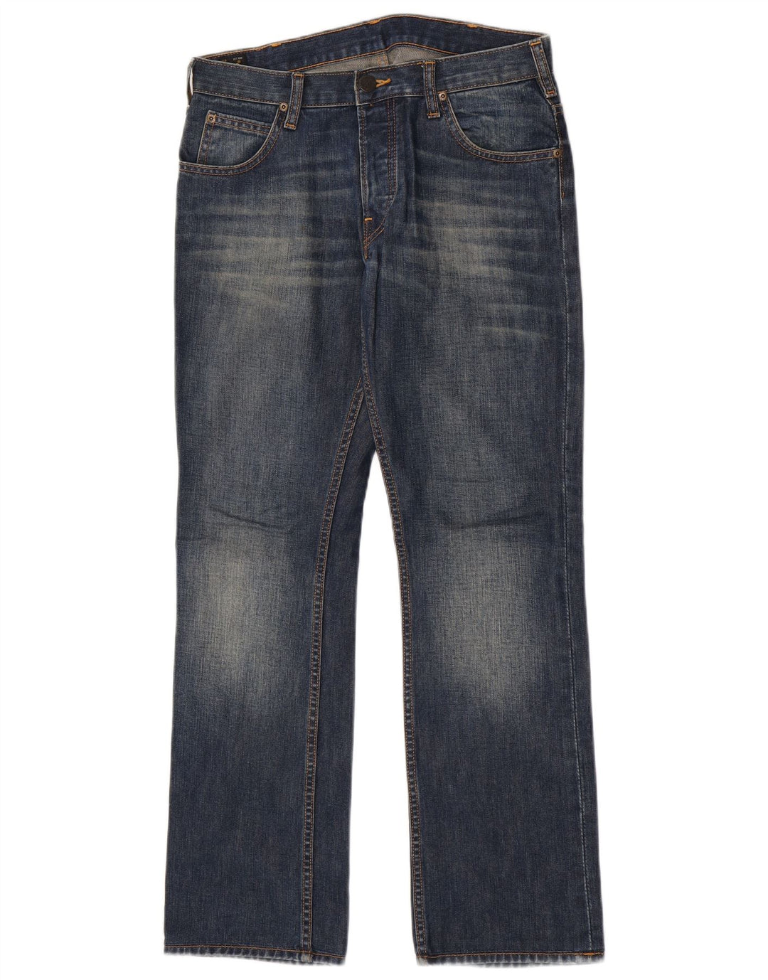 Lee Herren Knox Straight Jeans W30 L32 Blaue Baumwolle