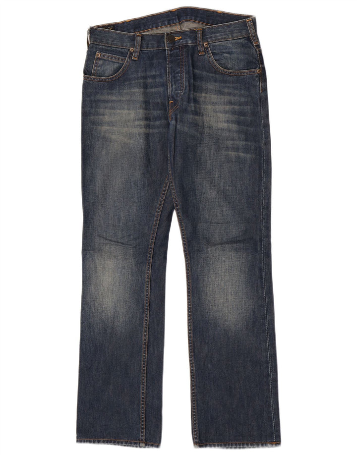 Lee Herren Knox Straight Jeans W30 L32 Blaue Baumwolle