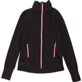 Nike Damen Dri Fit Trainingsanzug Top Jacke UK 12 Medium Schwarz Polyester