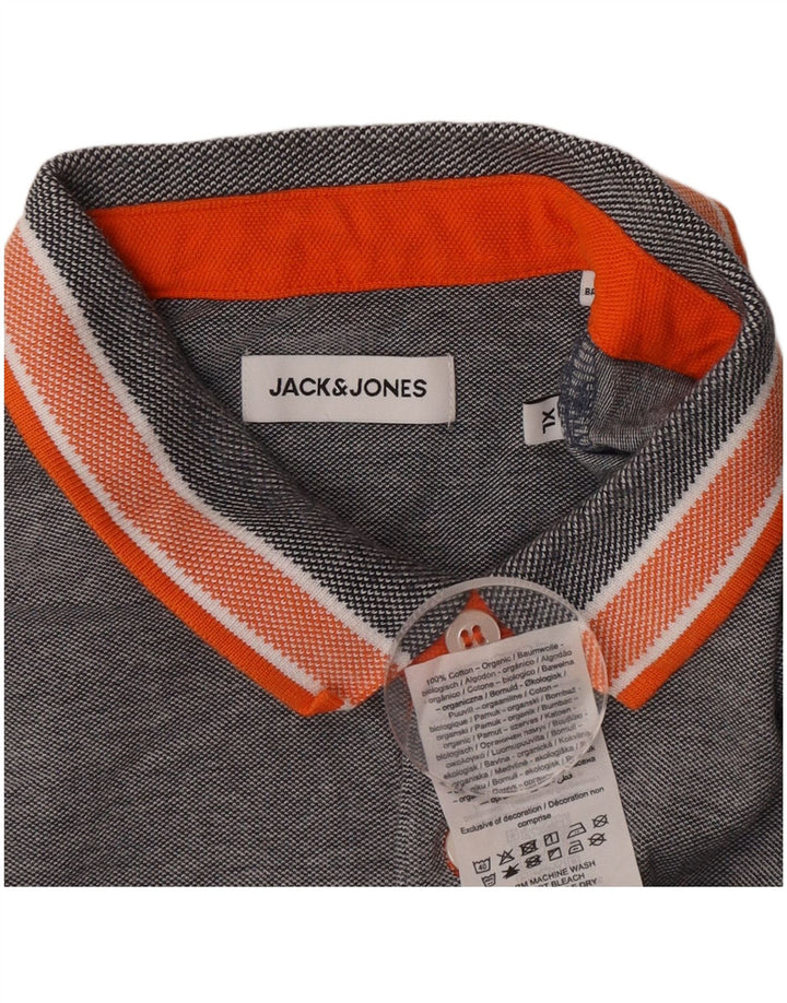 Jack & Jones Herren Poloshirt XL Grau Baumwolle