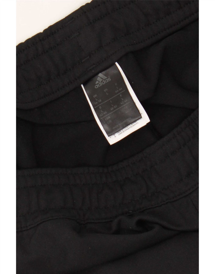 Adidas Damen Trainingshose UK 16/18 Large Schwarz Polyester
