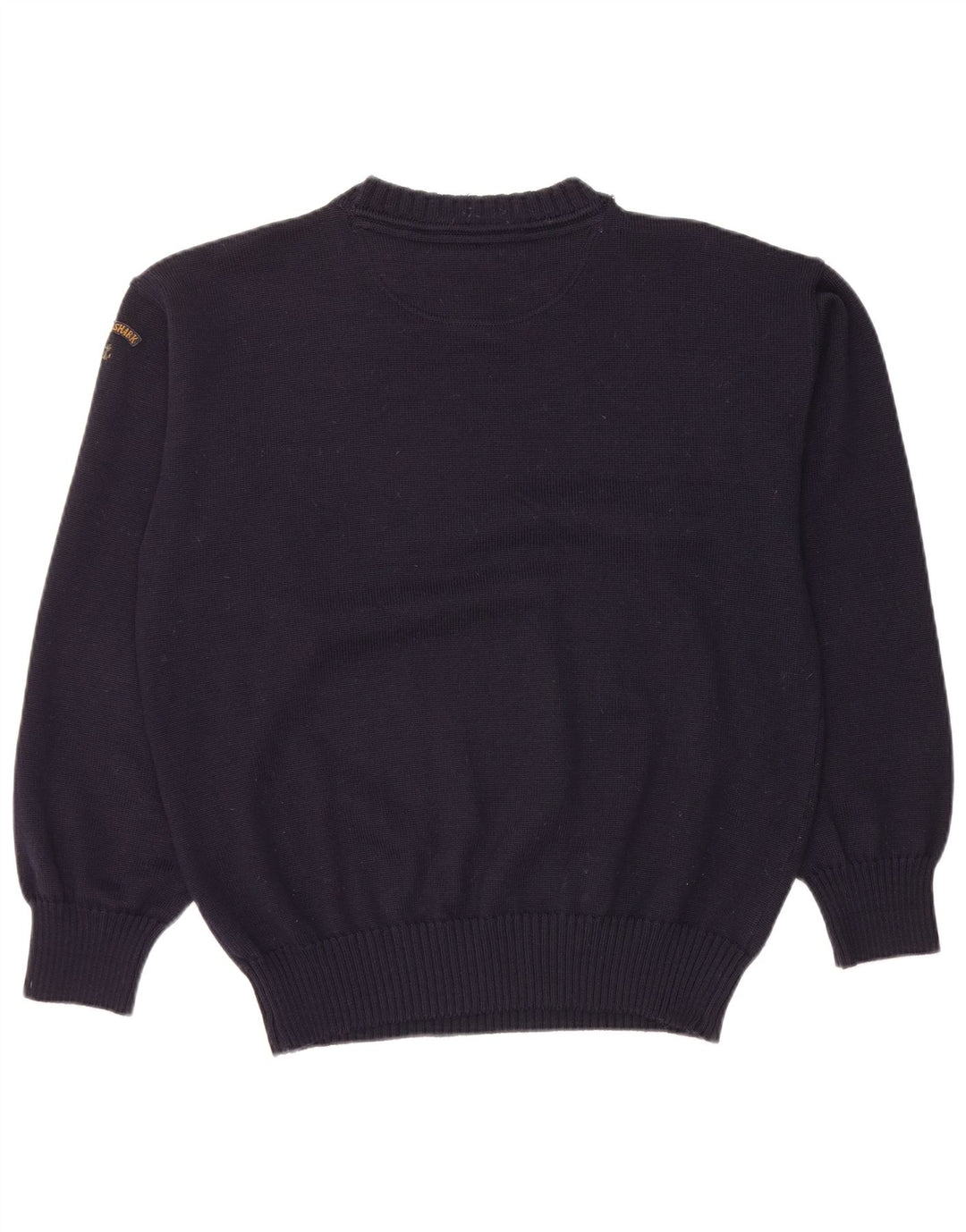 PAUL & SHARK Herren-Pullover mit V-Ausschnitt, mittlerer marineblauer Schurwolle