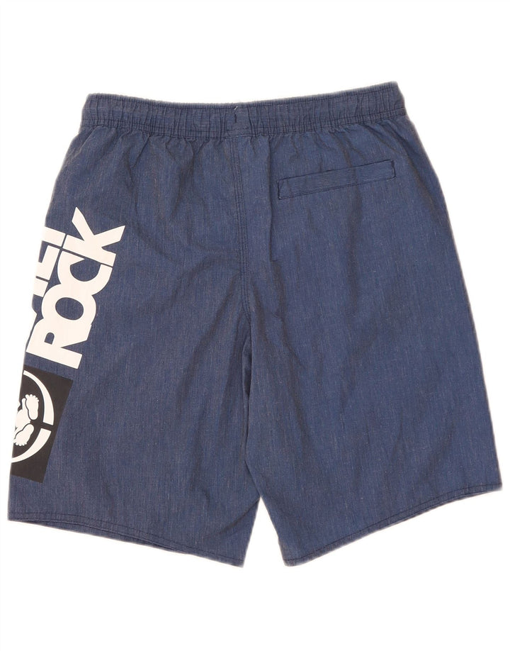 Badeshorts mit Grafik für Jungen von Saltrock, 12–13 Jahre, Marineblau, Polyester