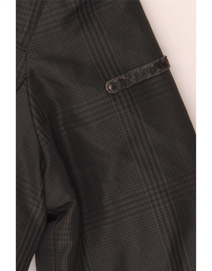 PEUTEREY Herren-Bomber-Wattierungsjacke IT 46 Small Graues Hahnentritt-Polyamid