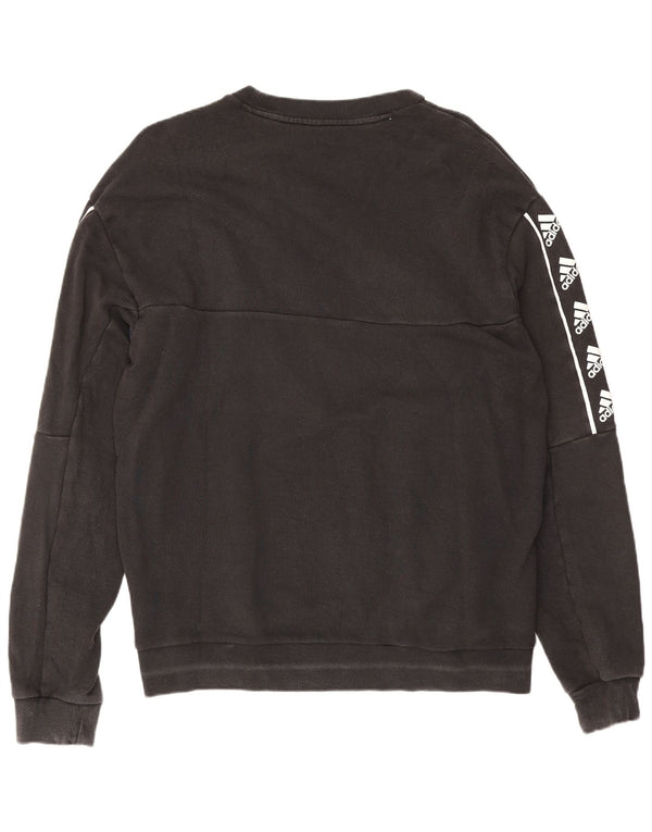 Adidas Herren Grafik-Sweatshirt-Pullover, mittelschwarz, Baumwolle