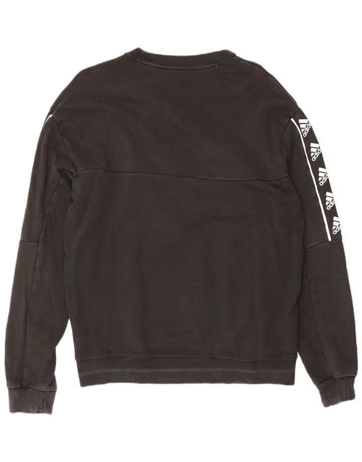 Adidas Herren Grafik-Sweatshirt-Pullover, mittelschwarz, Baumwolle