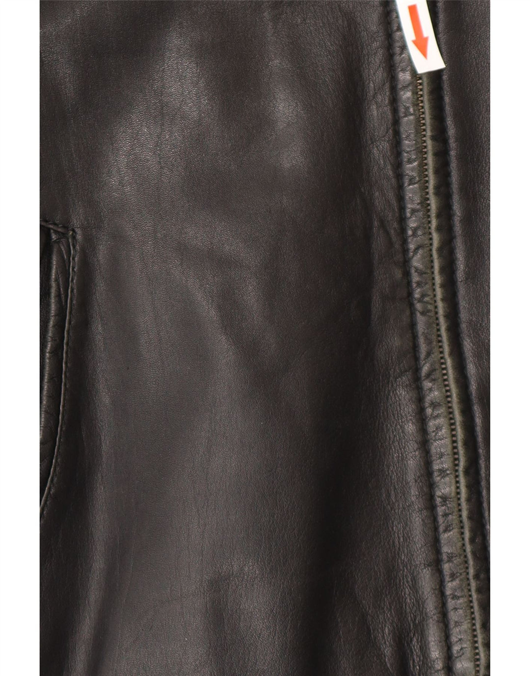 Vintage Herren Bomber Lederjacke IT 50 Großes schwarzes Leder