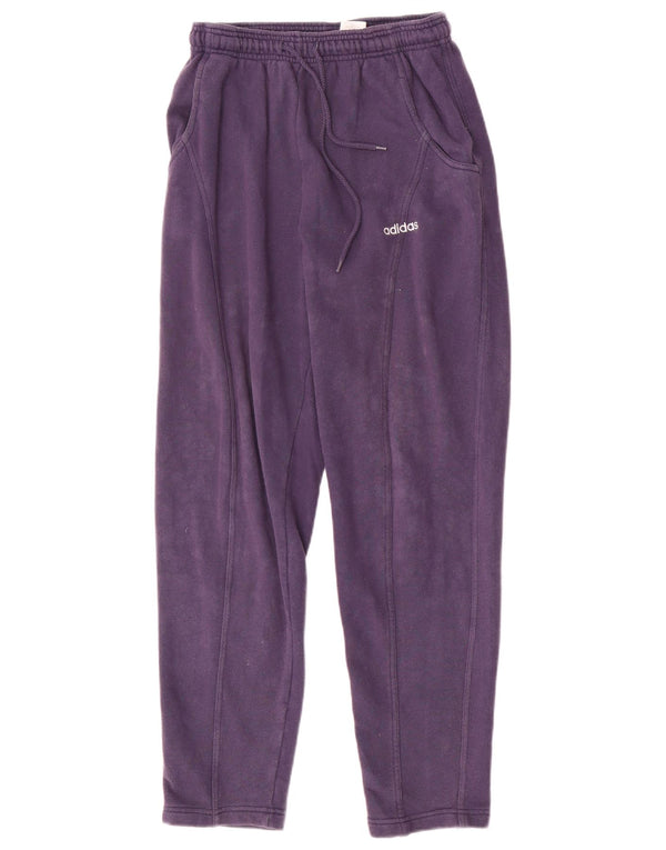 Adidas Damen Trainingshose Jogger UK 10 Small Marineblau Baumwolle