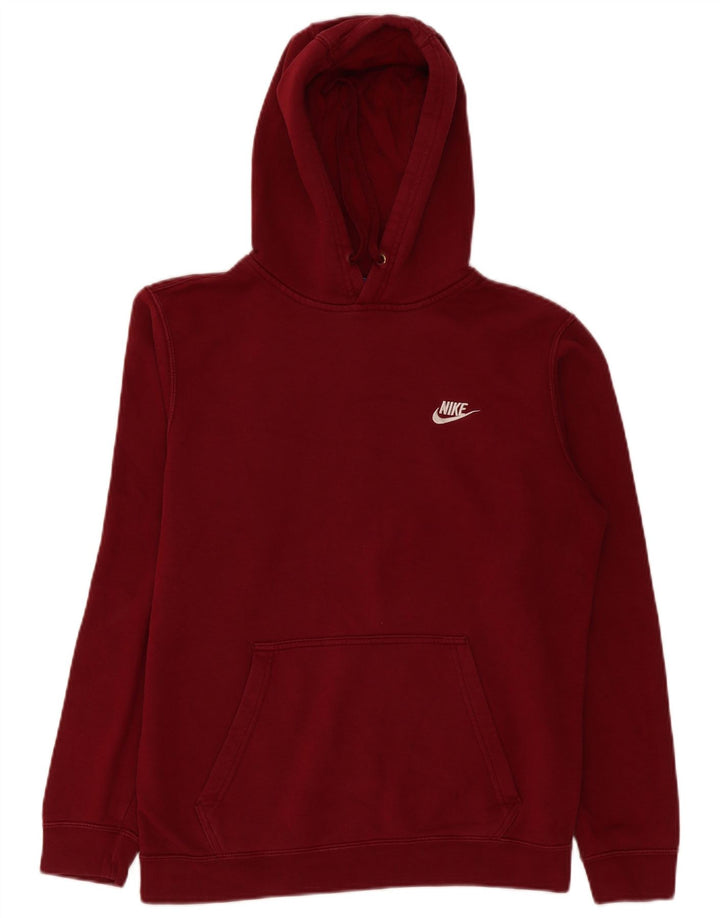Nike Herren Kapuzenpullover aus Baumwolle in mittlerer Burgunderrot