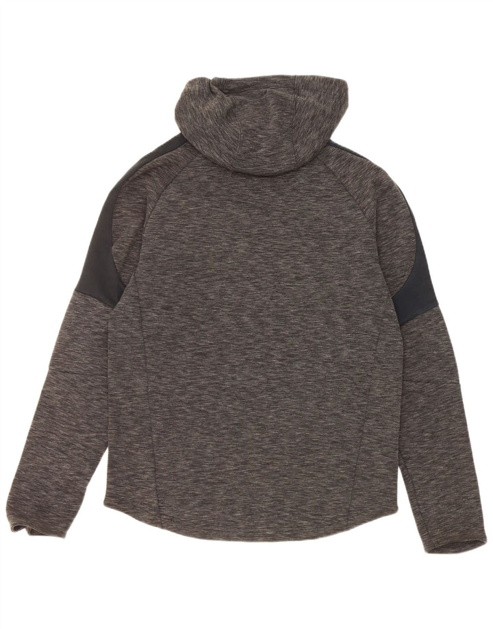 Puma Herren Kapuzenpullover aus mittelgrau gefleckter Baumwolle