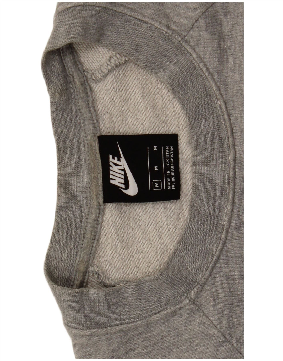 Nike Damen Graphic Sweatshirt Pullover UK 14 Mittelgraue Baumwolle