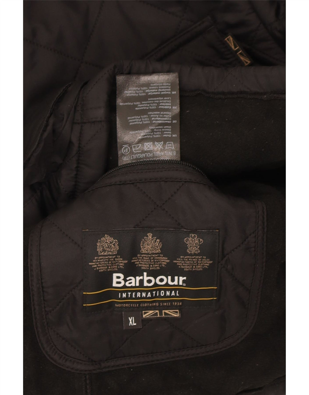 Barbour Herren Steppjacke UK 42 XL Schwarz Polyamid