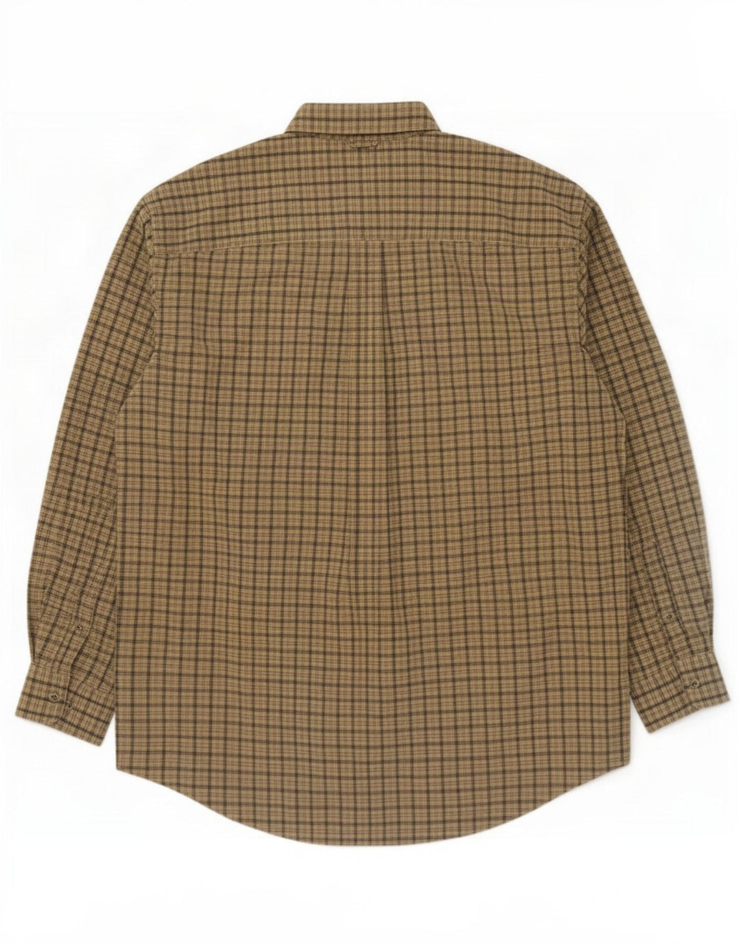 Timberland Herren-Hemd, groß, Khaki, kariert, Baumwolle