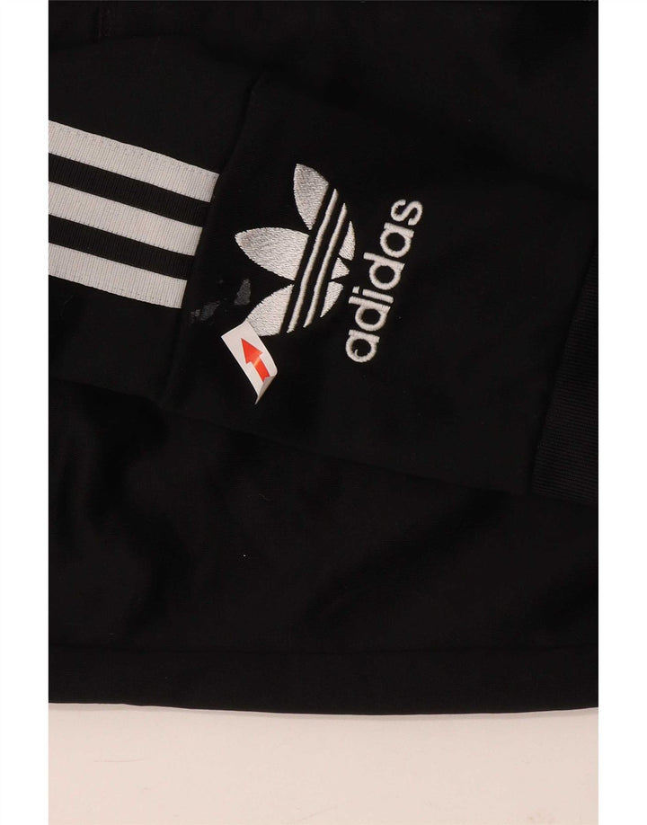 Adidas Damen Graphic Zip Hoodie Pullover UK 12 Medium Schwarz Polyester