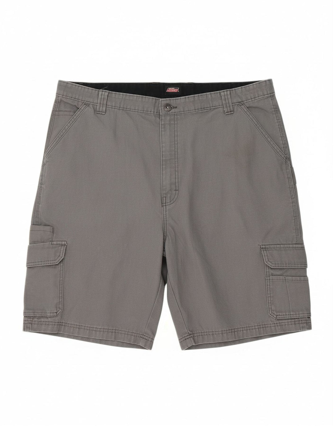 DICKIES Mens Regular Fit Cargo Shorts W42 2XL Grey Cotton