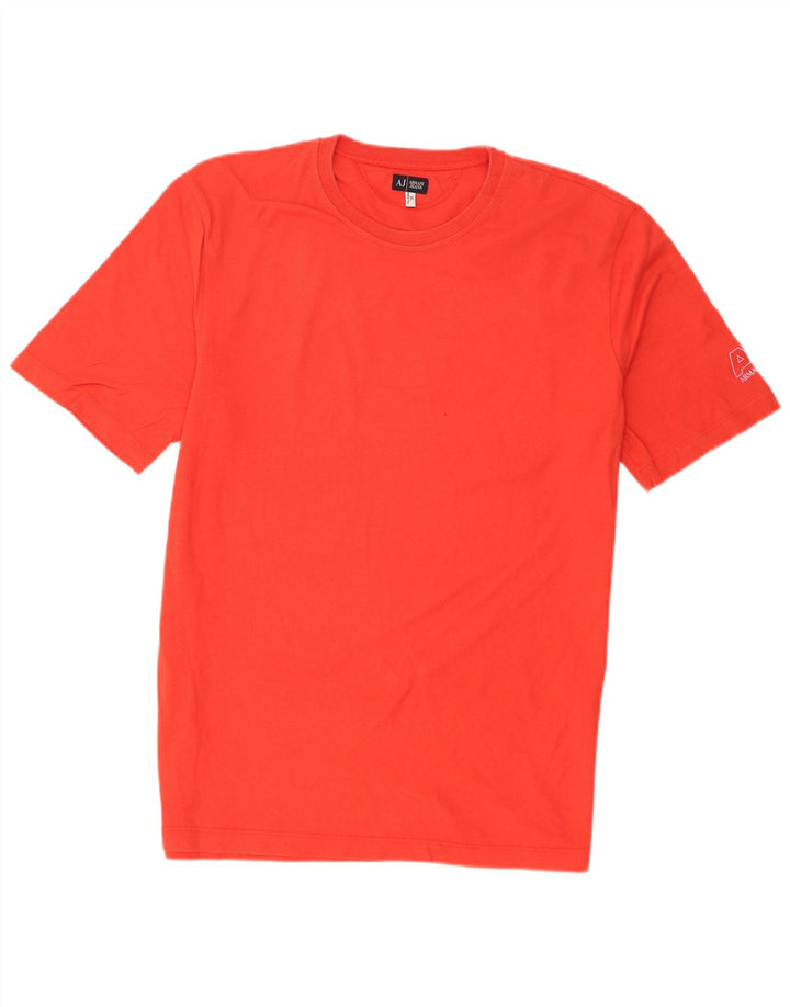Armani Jeans Herren T-Shirt Top XL Rot Baumwolle