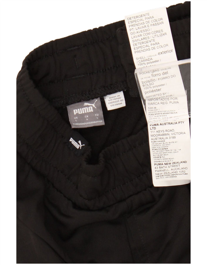 Puma Herren-Trainingshose, Jogginghose, Größe L, Schwarz, Polyester