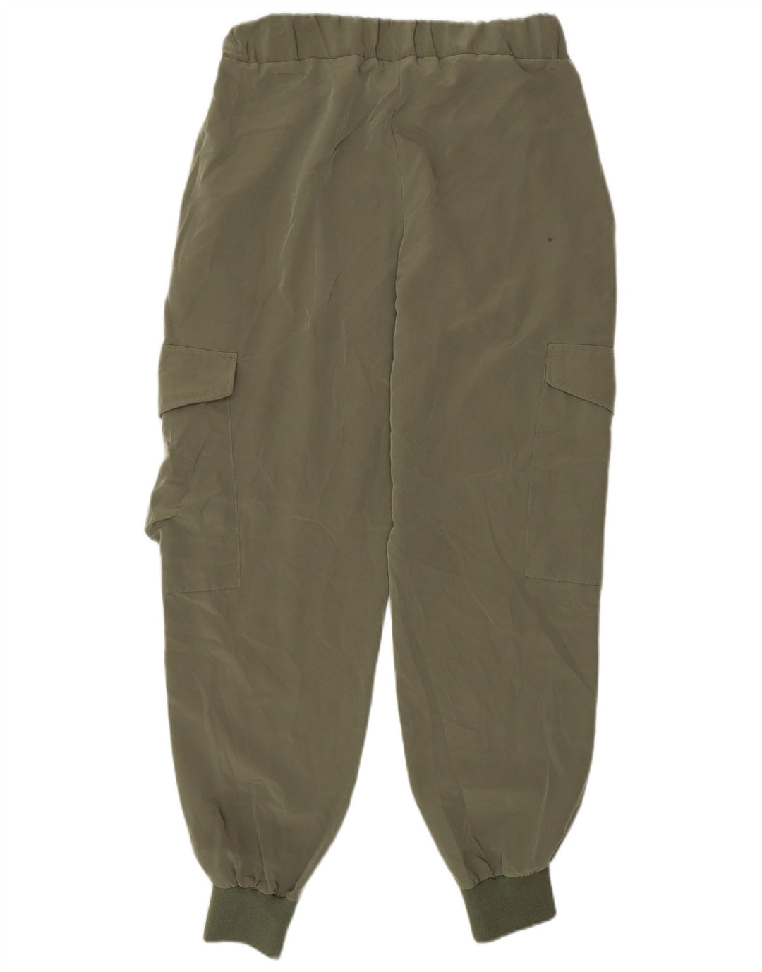 Zara Damen Jogger-Cargohose, Größe S, W28, L27, Khaki, Polyester