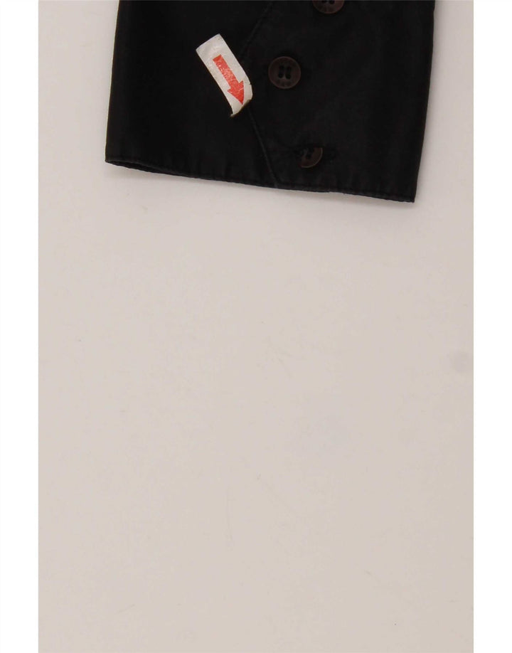 G-Star Herren-Militärhemd, Größe S, schwarze Baumwolle