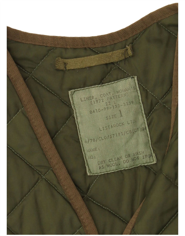 Vintage Damen Übergroße Steppweste US 1 XS Khaki