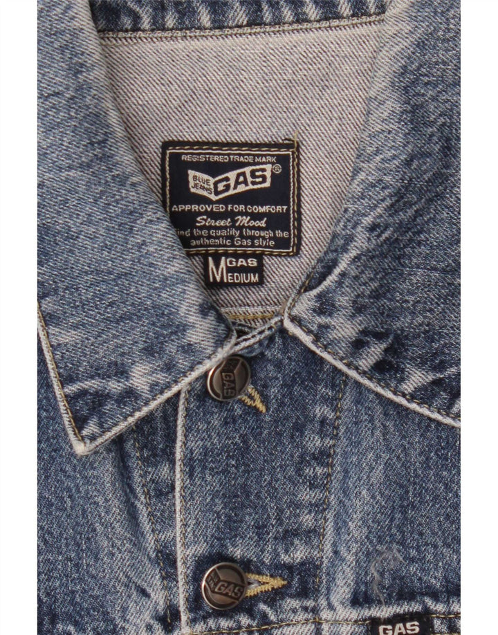 Gas Herren Jeansjacke UK 38 Mittelblau