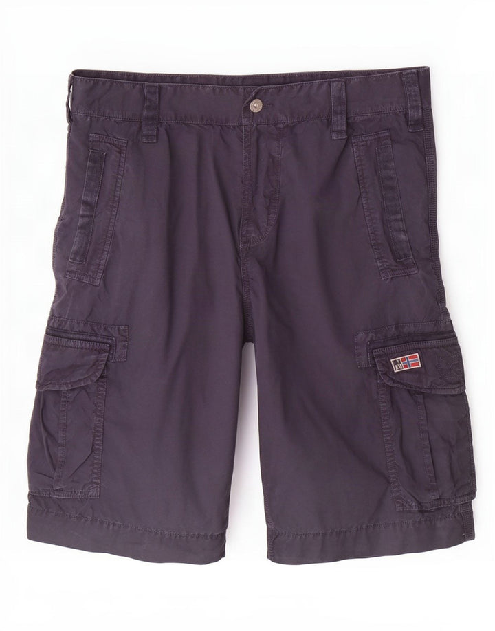 Napapijri Herren Cargo-Shorts W36 Große marineblaue Baumwolle