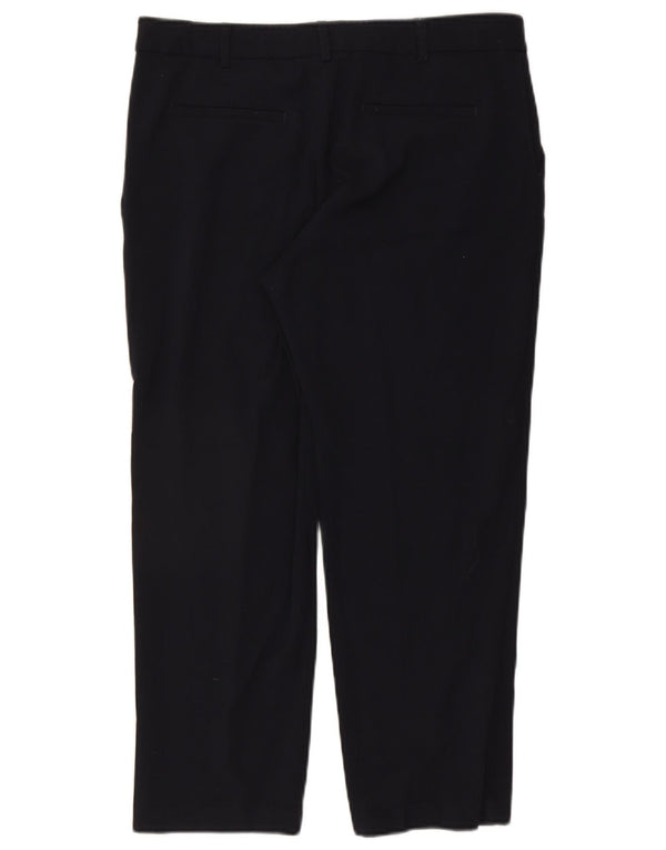 Marks & Spencer Damen Crop Casual Hose UK 14 Large W34 L25 Marineblau