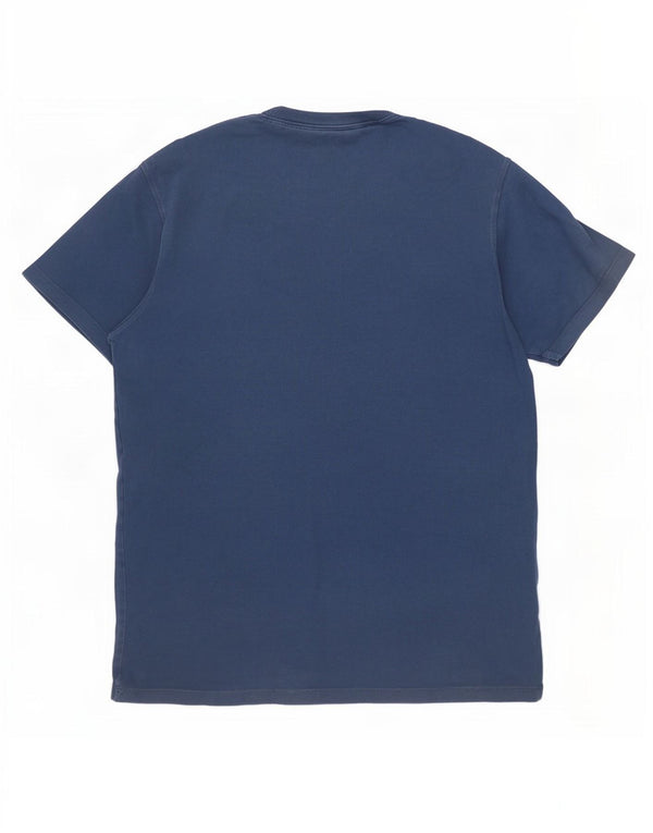 Guess Herren-T-Shirt mit normaler Passform, Grafik, Größe L, Marineblau, Baumwolle