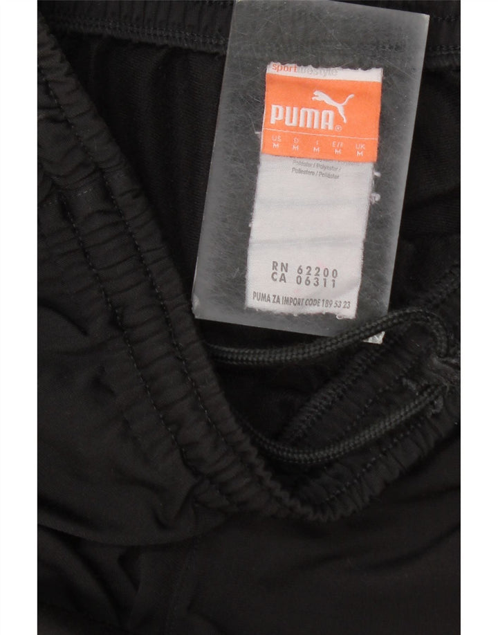 Puma Herren-Trainingshose, Jogginghose, Mittelschwarz, Farbblock-Polyester