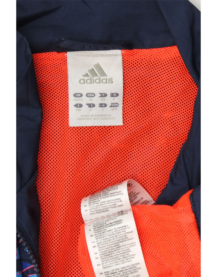 Adidas Herren Trainingsanzug Top Jacke UK 40/42 Medium Marineblau Polyester