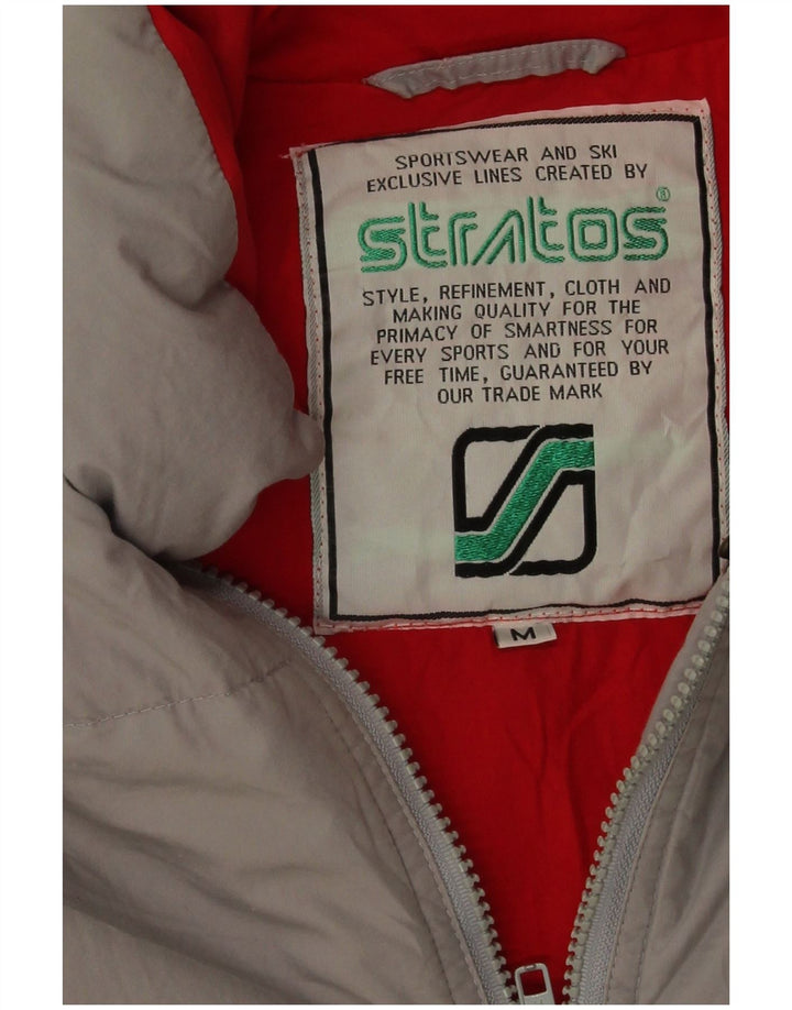 Stratos Wattierte Herrenweste UK 38 Mittelgraue Baumwolle