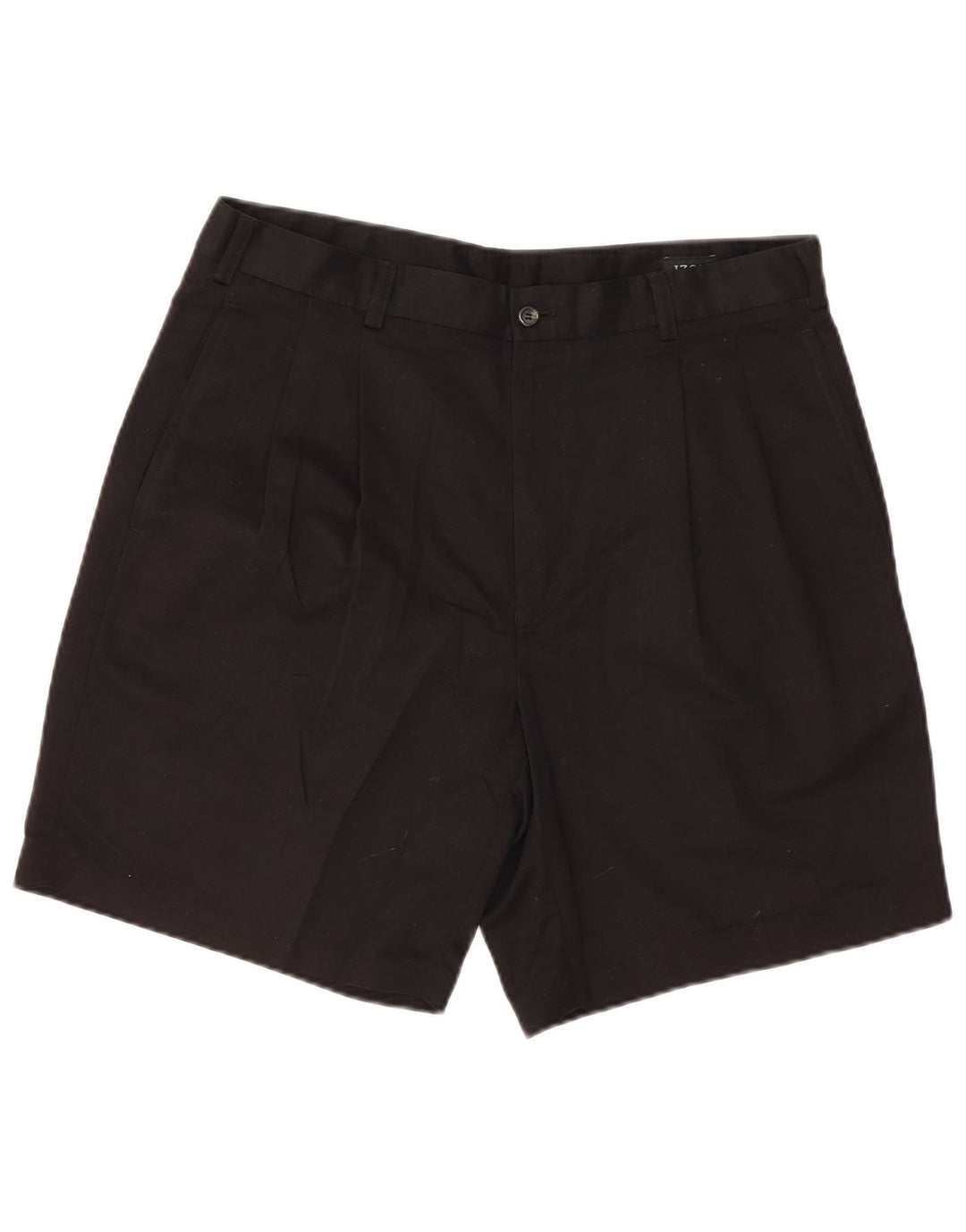 Izod Mens Pegged Chino Shorts W36 Large Schwarz Polyester