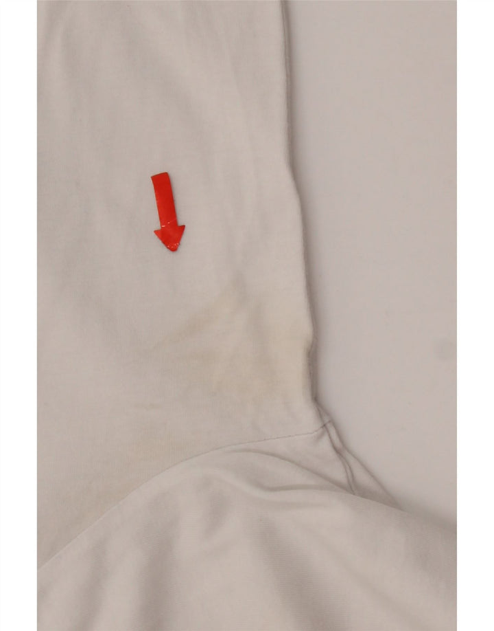 Converse Herren Grafik-Oberteil, langärmelig, mittelweiße Baumwolle