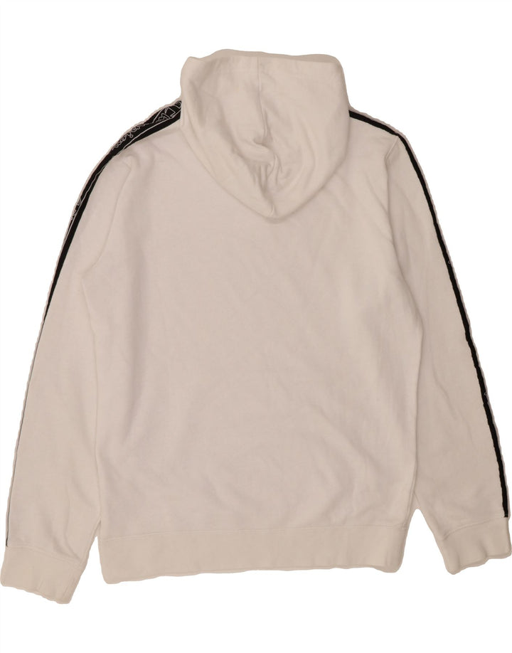CHAMPION Mens Graphic Hoodie Jumper Medium White Colourblock Vintage Champion and Second-Hand Champion from Messina Hembry 