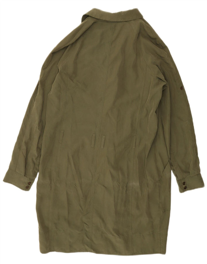 BANANA REPUBLIC Womens Oversized Trench Coat US 4 Small Khaki Modal