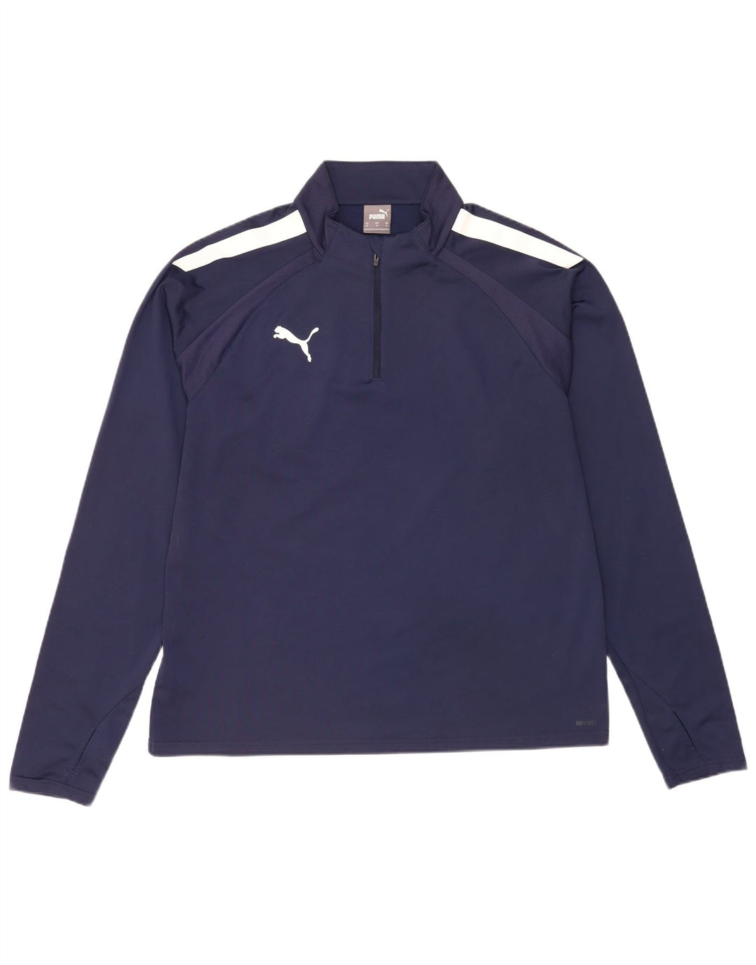 Puma Herren-Trainingsanzug mit Reißverschluss, Pullover, XL, Marineblau, Farbblock