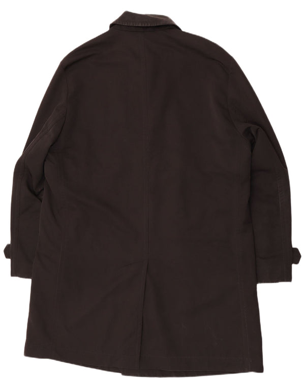 Hugo Boss Herren Regenmantel IT 56 3XL Schwarz Polyester