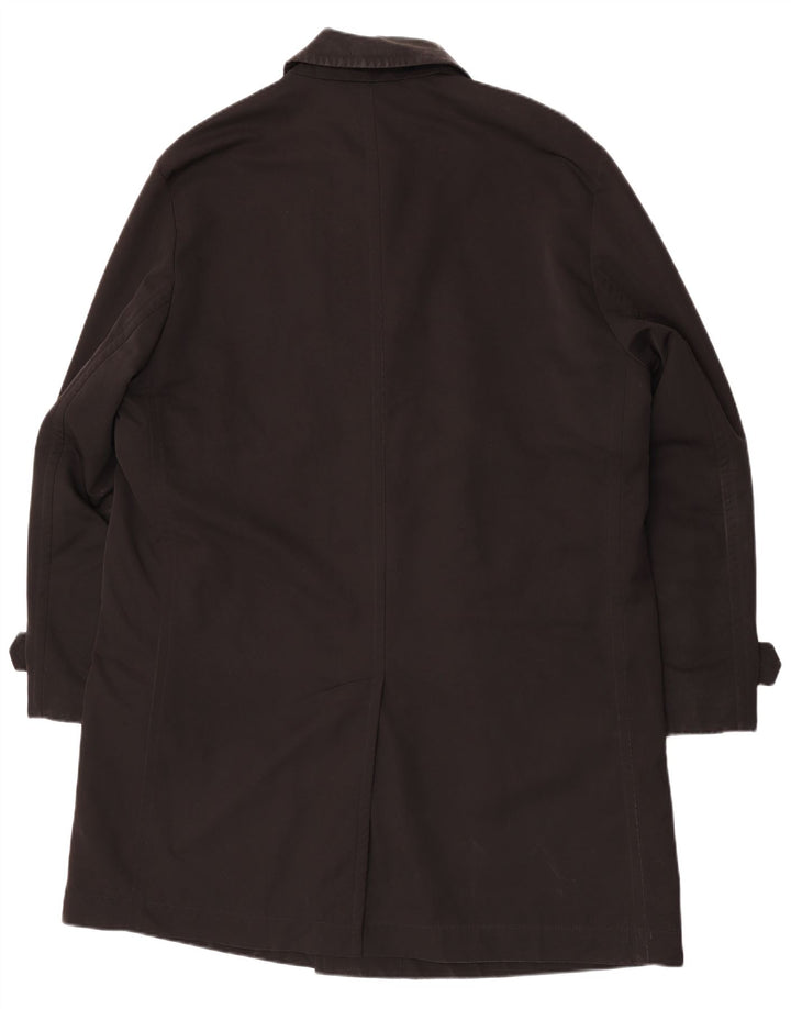 Hugo Boss Herren Regenmantel IT 56 3XL Schwarz Polyester