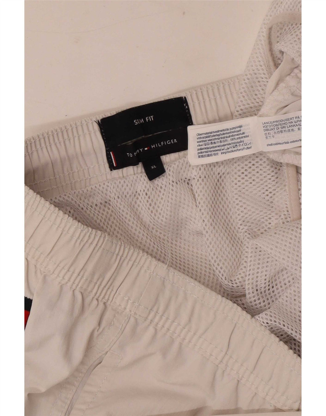 Tommy Hilfiger Herren Graphic Regular Badeshorts XL Weiß Farbblock