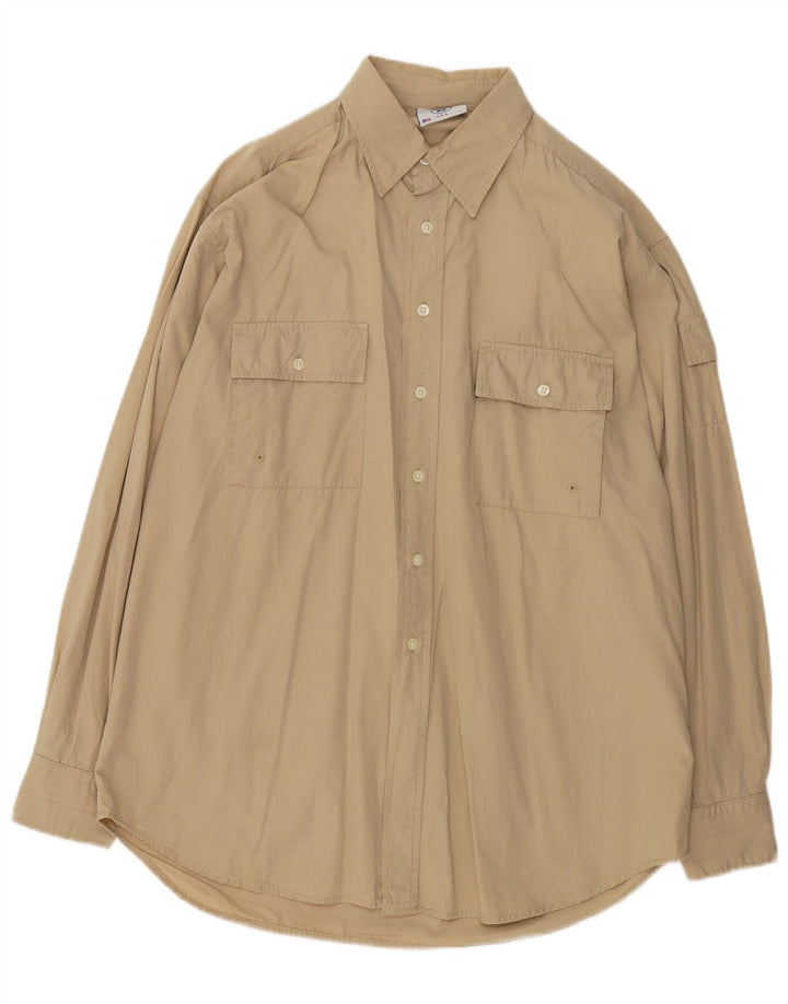 North Sails Herren-Hemd, groß, beige Baumwolle