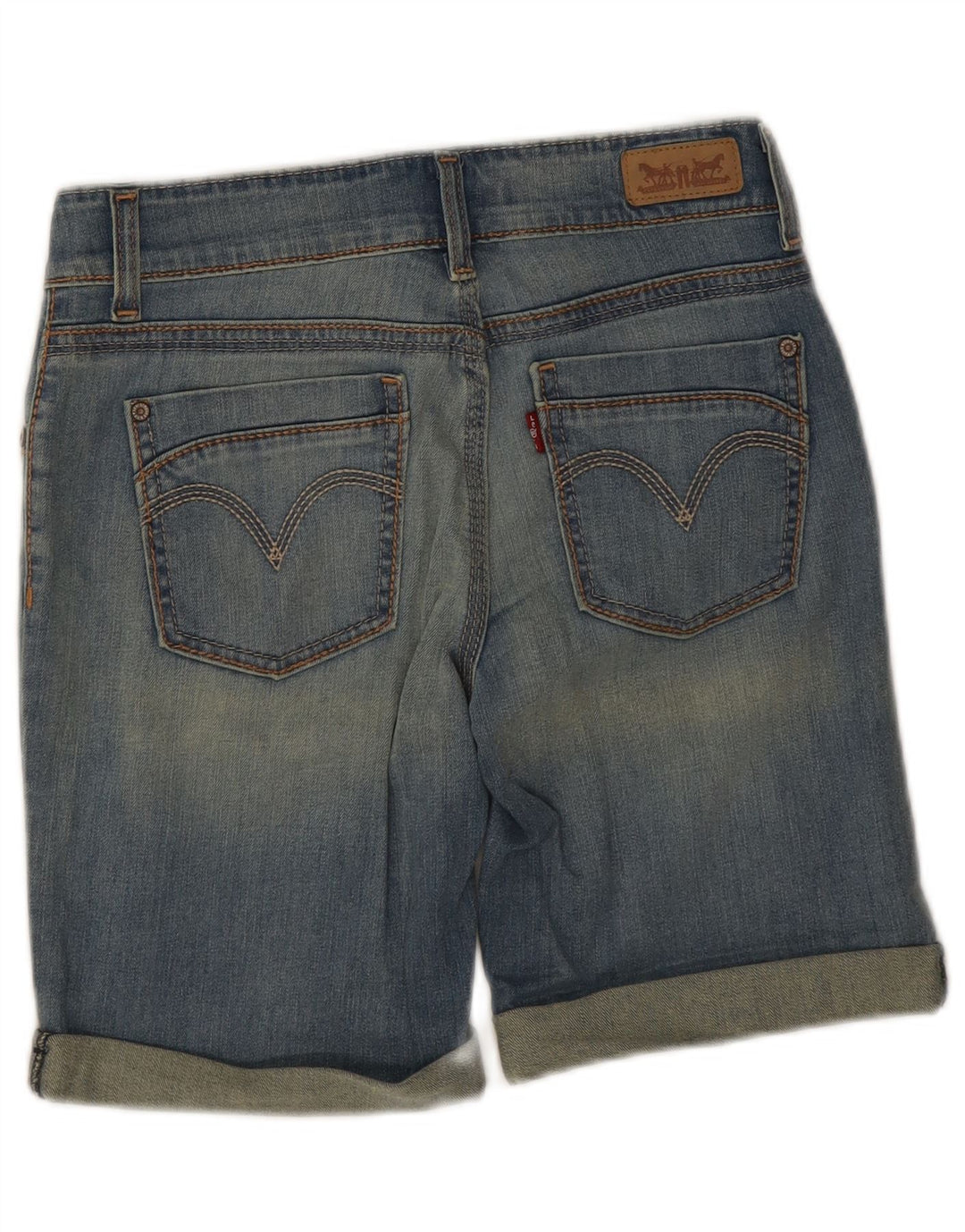 Levi's Damen Jeansshorts US 6 Medium W28 Blaue Baumwolle