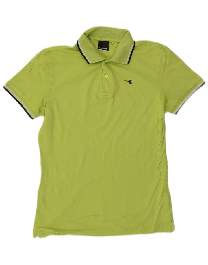 DIADORA Herren-Poloshirt aus mittelgrüner Baumwolle