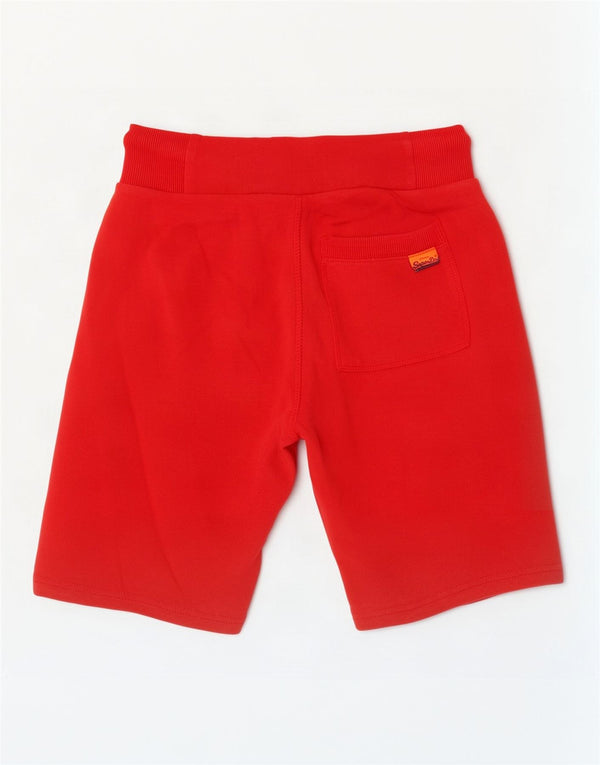 Superdry Herren Graphic Sport Shorts XS Rote Baumwolle