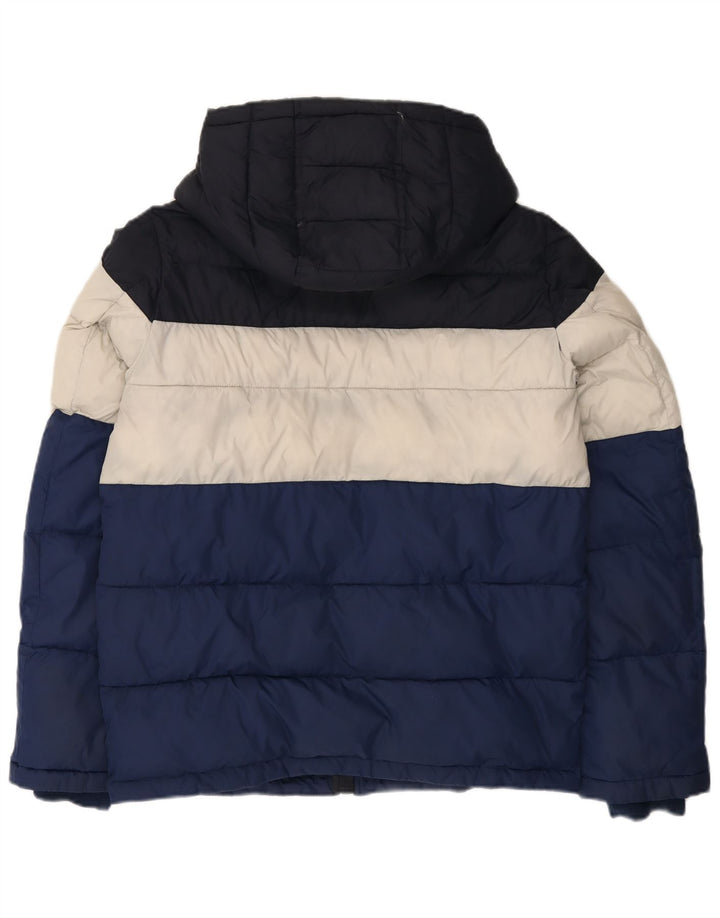 Tommy Hilfiger Herren-Jacke mit Kapuze, gepolstert, Größe 36, klein, mehrfarbig, Nylon