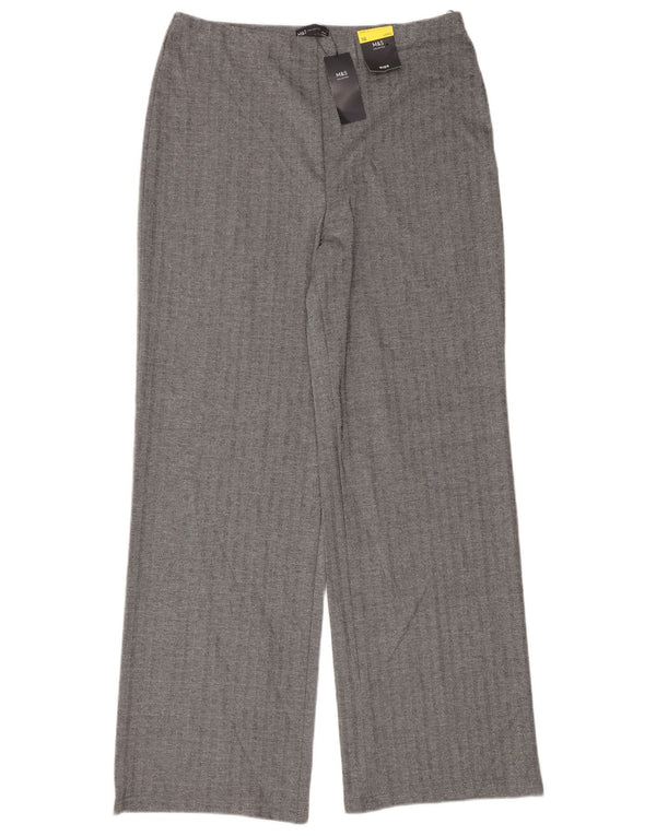 Marks & Spencer Damen Lange Freizeithose UK 16 Large W36 L34 Marineblau