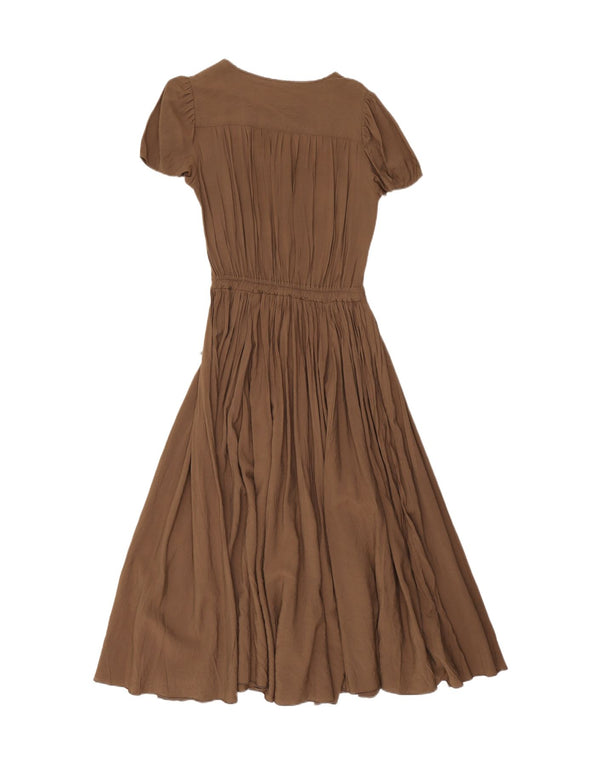La Madeleine Damen Maxikleid UK 14 Large Braun