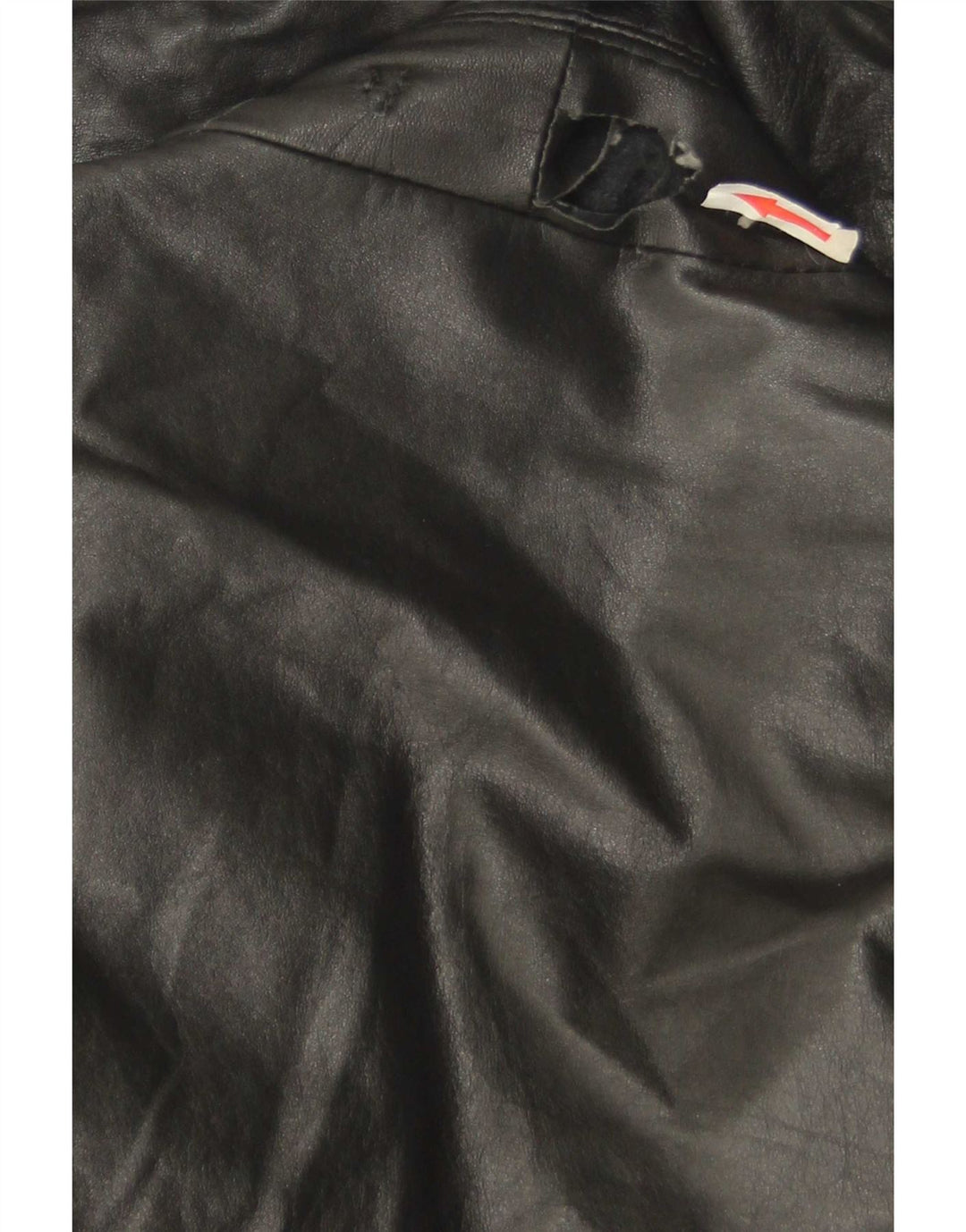 Vintage Herren Ledermantel EU 46 Small Schwarz
